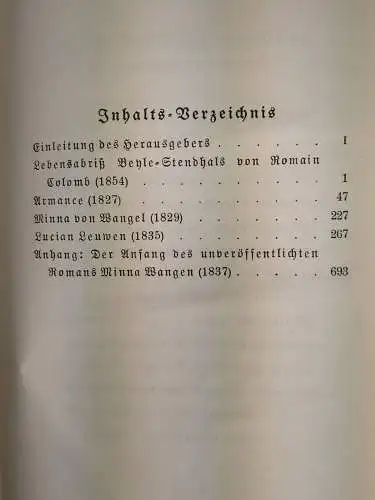 Buch: Romane und Novellen, Stendhal, Propyläen, Gesammelte Werke 9