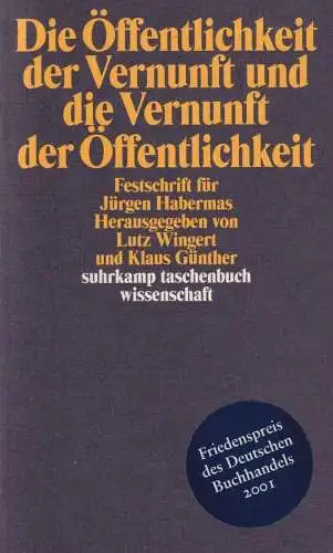 Buch: Die Öffentlichkeit der Vernunft und die Vernunft der Öffentlichkeit, 2001