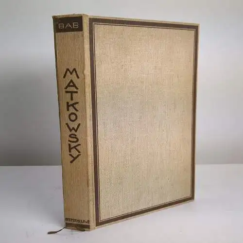 Buch: Adalbert Matkowsky, Eine Heldensage, Julius Bab, 1932, Oesterheld & Co.