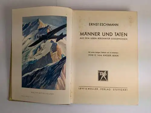 Buch: Männer und Taten, Aus dem Leben berühmter... Ernst Eschmann, Levy & Müller