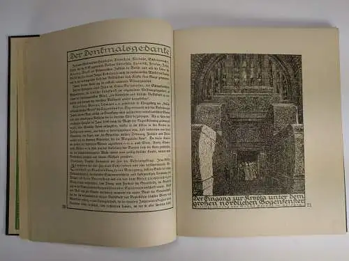 Buch mit Festkarte: Deutschlands Denkmal der Völkerschlacht, A. Spitzner, 1913