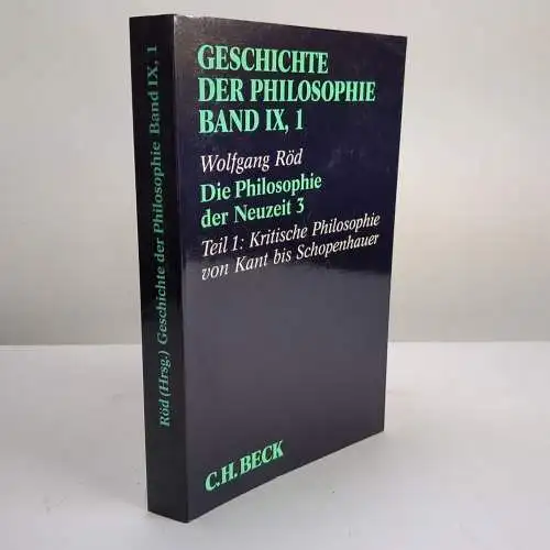 Geschichte der Philosophie IX, 1: Die Philosophie der Neuzeit 3, Erster Teil
