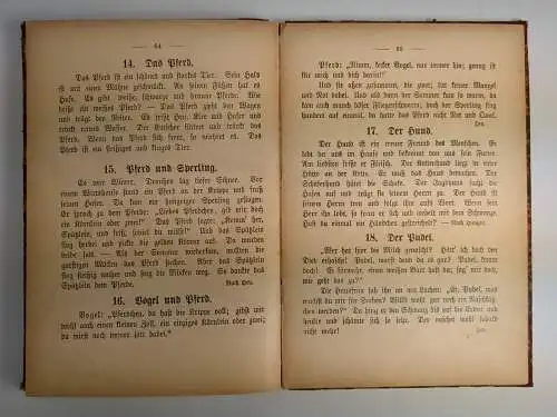 Buch: Erstes Lesebuch, 1. und 2. Teil, Klauwell / Martin, 1907, Brandstetter