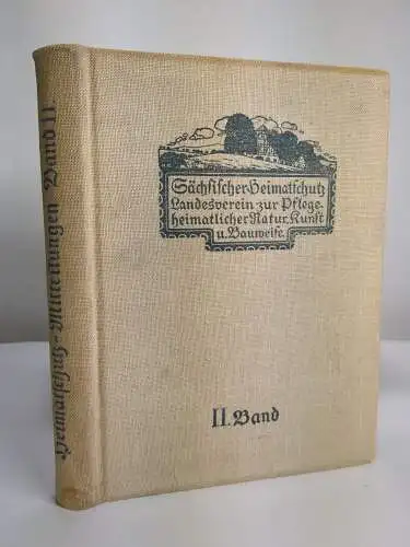 10 Bücher Mitteilungen des Landesvereins Sächsischer Heimatschutz II-XI 1911-22