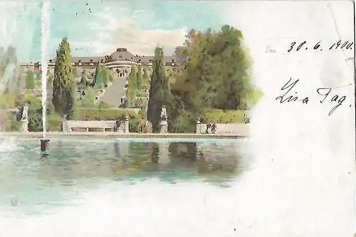 AK Potsdam. Sanssouci. ca. 1900. Postkarte, gut