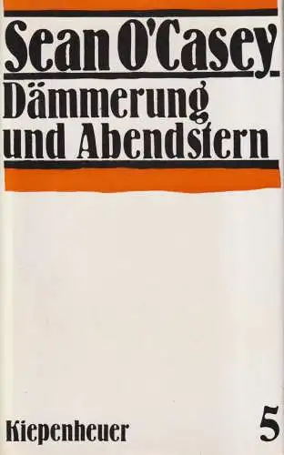 Buch: Dämmerung und Abendstern, O'Casey, Sean. Werke, 1988, gebraucht, gu 322862