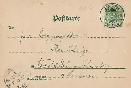 AK Gruss aus Berlin. Neues Abgeordnetenhaus. ca. 1899, Postkarte, gut