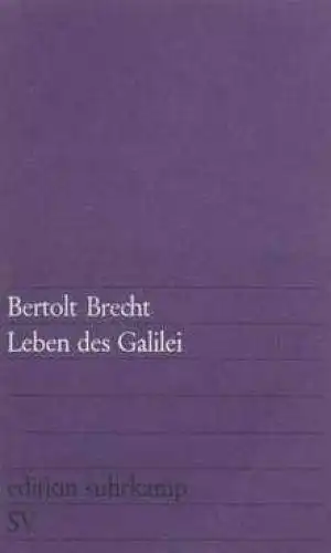 Buch: Leben des Galilei, Brecht, Bertolt. Edition suhrkamp, 1984, gebraucht