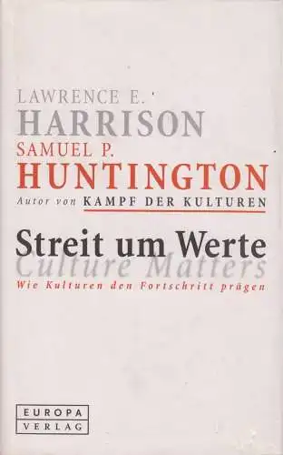 Buch: Streit um Werte, Huntington, Samuel P. und Harrison, Lawrence. 2002