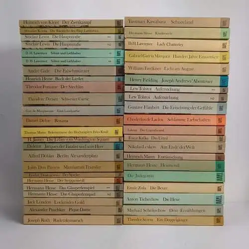 80 Bücher TdW Taschenbibliothek der Weltliter, Volk & Welt, Mann, Hesse, Zweig..