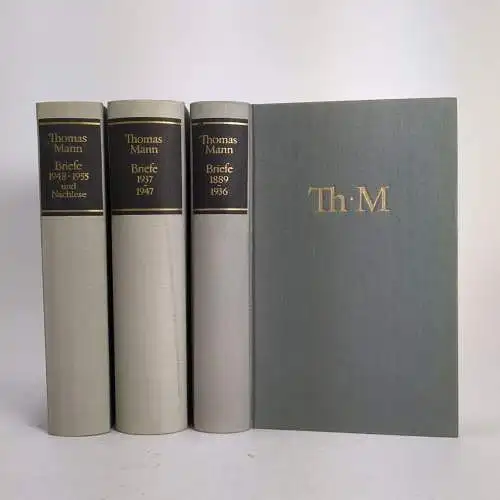 Buch: Thomas Mann - Briefe 1889-1936 / 1937-1947/ 1948-1955 und Nachlese, 3 Bde
