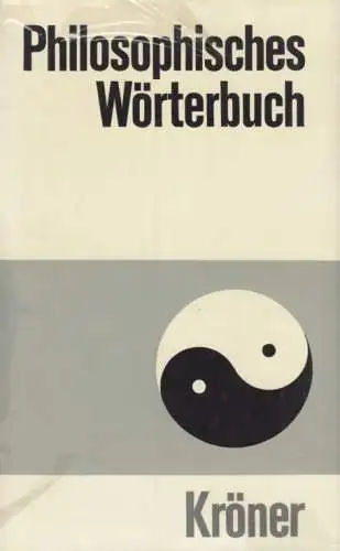 Buch: Philosophisches Wörterbuch, Schischkoff, Georgi. Kröners Taschenausgabe