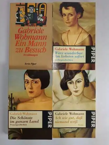 7 Bücher Gabriele Wohmann, Piper / Luchterhand, Kassensturz, Grund zur Aufregung