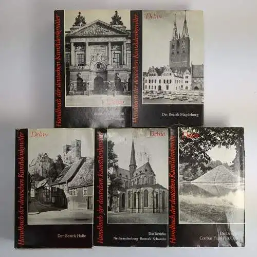 13 Bücher Kunstdenkmäler: Halle, Magdeburg, Berlin, Potsdam, Leipzig, Schwerin..