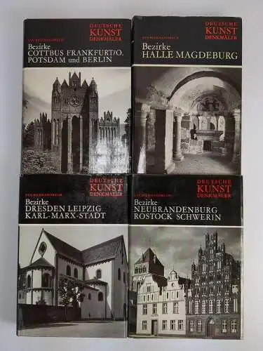 13 Bücher Kunstdenkmäler: Halle, Magdeburg, Berlin, Potsdam, Leipzig, Schwerin..