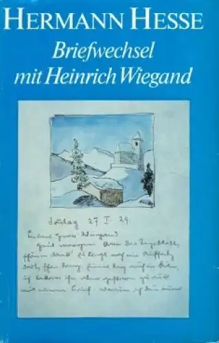 Buch: Briefwechsel mit Heinrich Wiegand, Hesse, Hermann. 1978, Aufbau-Verlag