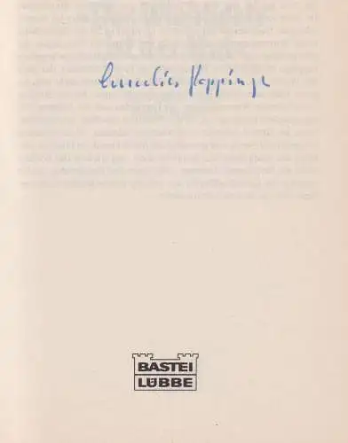 Buch: Das Wichtigste ist der Mut, Poppinga, Anneliese, 1997, Bastei Lübbe, sig!