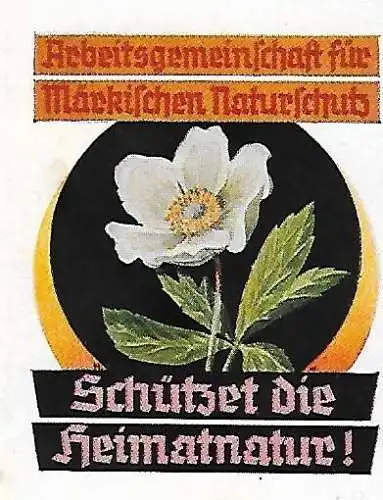 Original Druck Exlibris: Arbeitsgemeinschaft für Märkischen Naturschutz, gut