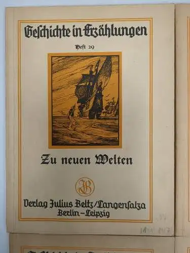 4 Hefte Geschichte in Erzählungen, Nr. 29, 54, 55, 60, Julius Beltz Verlag