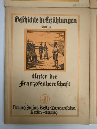 4 Hefte Geschichte in Erzählungen, Nr. 29, 54, 55, 60, Julius Beltz Verlag