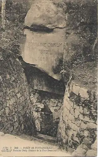 AK Foret de Fontainebleau. ca. 1907, Postkarte, gebraucht, gut