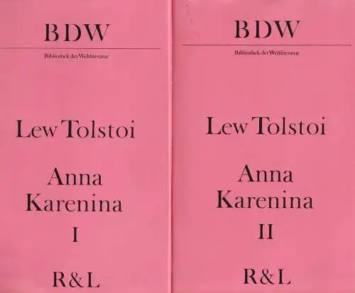 Buch: Anna Karenina, Tolstoi, Leo. 2 Bände, BDK, 1977, Rütten & Loening
