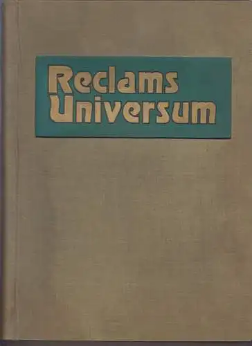 Zeitschrift: Reclams Universum - XLII, 26 - XLIII, 52, 1927, Ph. Reclam, gut
