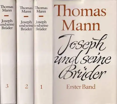 Buch: Joseph und seine Brüder, Mann, Thomas. 3 Bände, 1972, Aufbau-Verlag