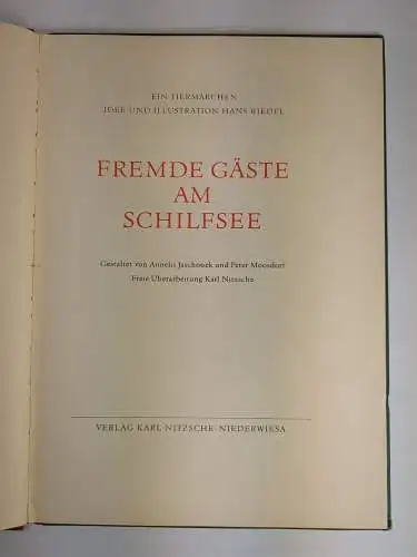 Buch: Fremde Gäste am Schilfsee, Riedel, Hans. 1957, Verlag Karl Nitzsche