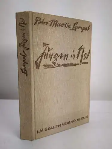 Buch: Jungen in Not, Berichte von Fürsorgezöglingen, P. M. Lampel, 1928, Spaeth