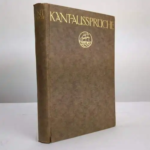 Buch: Kant-Aussprüche, Raoul Richter (Hrsg.), 1913, Insel Verlag, gebraucht, gut