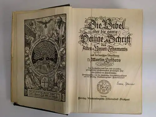 Biblia: Die Bibel oder die ganze Heilige Schrift mit Bildern von Rudolf Schäfer