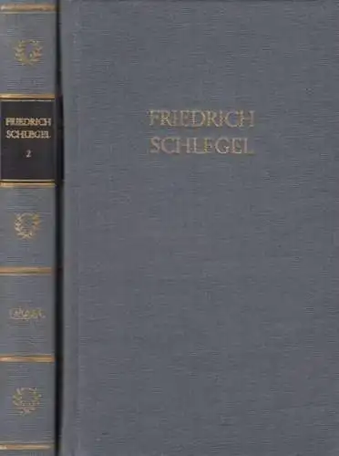 Buch: Schlegels Werke in zwei Bänden, Schlegel, Friedrich. 2 Bände, 1980