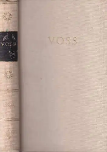 Buch: Voss Werke in einem Band. Voß, Johann Heinrich, BDK, 1983, Aufbau-Verlag