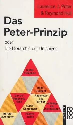 Buch: Das Peter Prinzip, Peter, Laurence J. / Hull, Raymond. Rororo, 1998