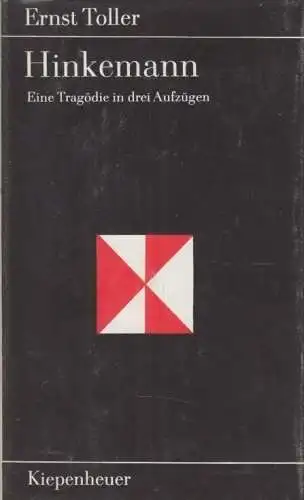 Buch: Hinkemann, Toller, Ernst. Gustav Kiepenheuer Bücherei, 1979, Eine Tragödie