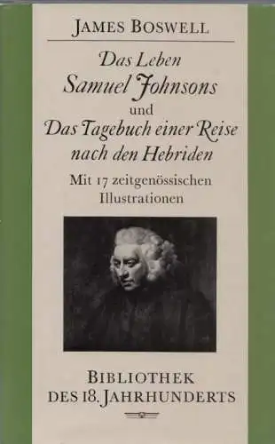 Buch: Das Leben Samuel Johnsons, Boswell, James. Bibliothek des 18.Jahrhunderts