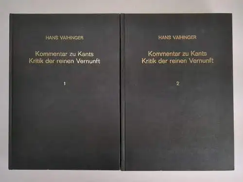 Buch: Kommentar zu Kants Kritik der reinen Vernunft 1+2, Vaihinger, Scientia