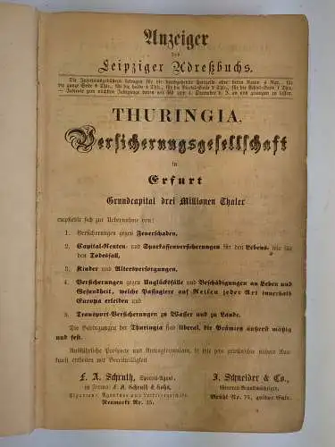 Buch: Leipziger Adreß-Buch für 1863, Alexander Edelmann Verlag, gebraucht, gut