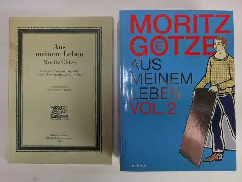 10 Bücher Moritz Götze: Station zu Station; C'est moi; Plakate; Skorbut; Scapa..