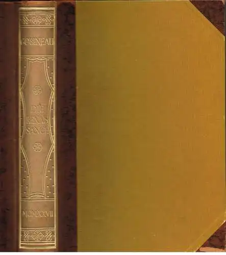 Buch: Die Renaissance, Gobineau, Arthur, 1926, Insel Verlag, Leipzig, gebraucht