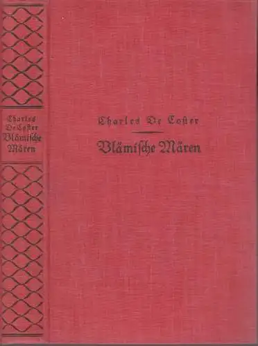 Buch: Vlämische Mären, de Coster, Charles, Insel, Leipzig, gebraucht, gut