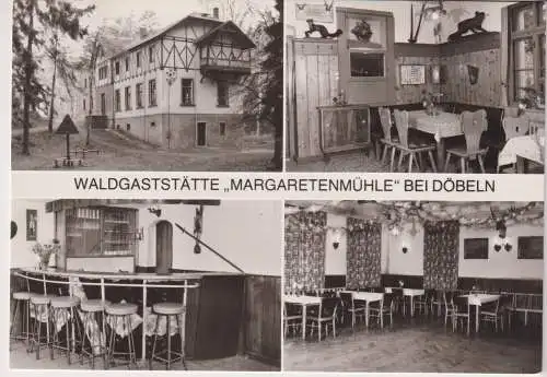 AK Waldgaststätte Margaretenmühle bei Döbeln, 1985, Brück & Sohn, ungelaufen