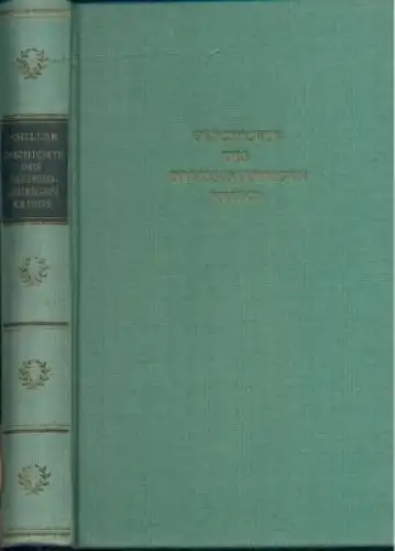 Buch: Geschichte des Dreißigjährigen Krieges, Schiller, Friedrich. 1956, BDK