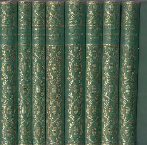 Buch: Gesammelte Werke, Stendhal, Friedrich von, 8 Bände, Insel-Verlag, Leipzig