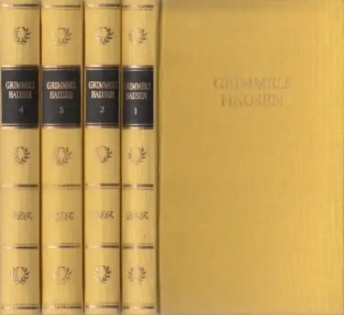 Buch: Grimmelshausens Werke in vier Bänden, Grimmelshausen, Johann Jakob. 1984