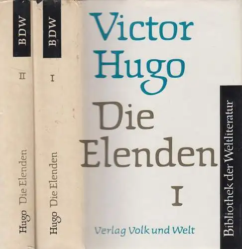 Buch: Die Elenden, 2 Bände. Hugo, Victor, 1968, Volk und Welt Verlag