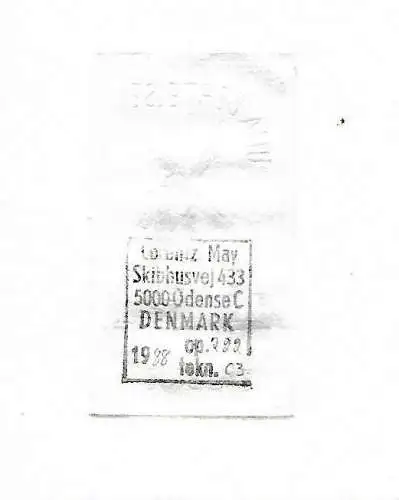 Original Radierung Exlibris: Ulla Bertelsen, Windmühle, signiert, gebraucht, gut