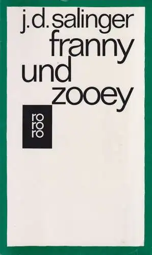 Buch: Franny und Zooey, J. D. Salinger, Rororo, 1993, Rowohlt Taschenbuch Verlag