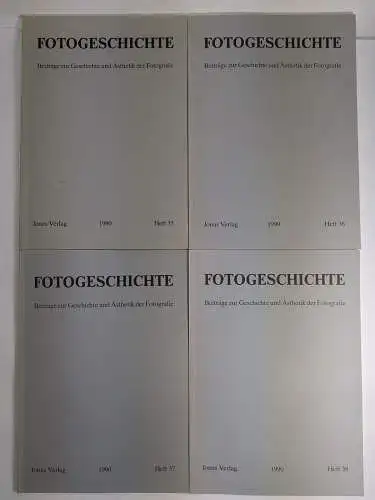 4 Hefte Fotogeschichte Heft 35-38 / 1990, Jahrgang 10, Jonas Verlag, Beiträge...